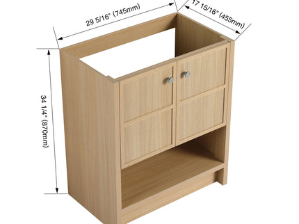 Modern Freestanding Bathroom Vanity With 2 Soft Closing Doors