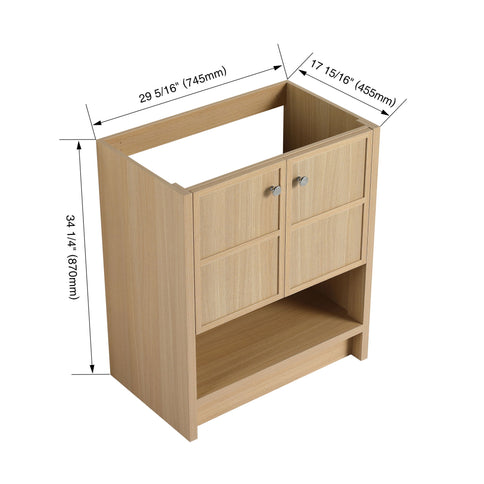 Modern Freestanding Bathroom Vanity With 2 Soft Closing Doors