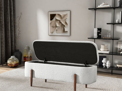 Sarna - Storage Bench - Ivory