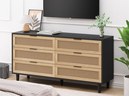 6 Drawer Storage Modern Cabinet For Bedroom