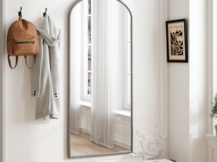 Vintage Arched Full Body Mirror, Wall Mounted For Living Room