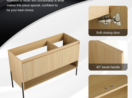 Freestanding Bathroom Vanity & Soft Close Cabinet Doors