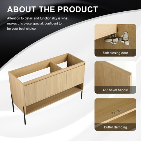 Freestanding Bathroom Vanity & Soft Close Cabinet Doors