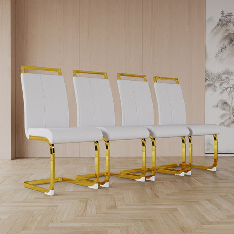 Side Dining Room Chair, Padded Seat High Back