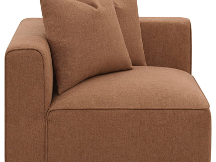 Colleen - 6 Piece Modular Sectional With Tight Seats - Terracotta