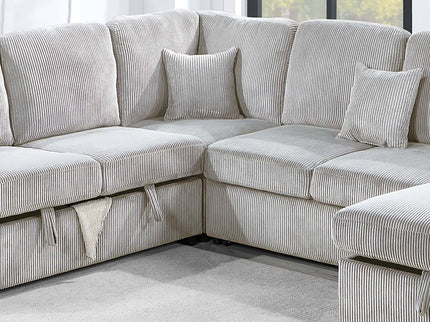 Modern Design Convertible Sectional Storage Bed With USB Port