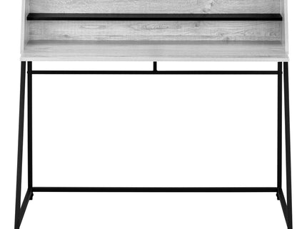 Computer Desk For Home Office, Laptop, Storage Shelves, Marble Look Contemporary & Modern