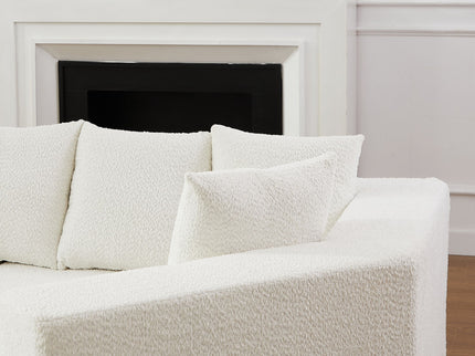L - Shaped Modular Sofa With Deep Seat And 11 Pillows