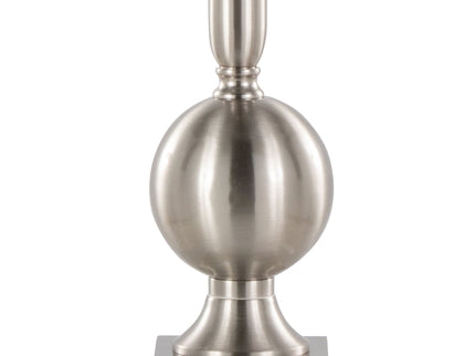 Joan - Contemporary Table Lamp (Set of 2) - Nickel / Gray Satin