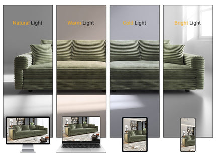 Modern Comfy Upholstered Sofa Cloud Couch & Deep Seat Couches