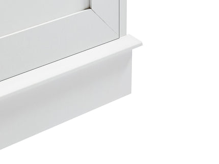 Tall Freestanding Bathroom Storage Cabinet With Adjustable Shelves And Side Hooks Board, Rectangle Design
