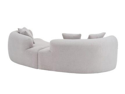 Curved 4 Seater Full Compression Sponge Sofa