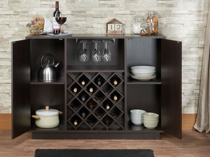 Hazen - Wine Cabinet - Espresso
