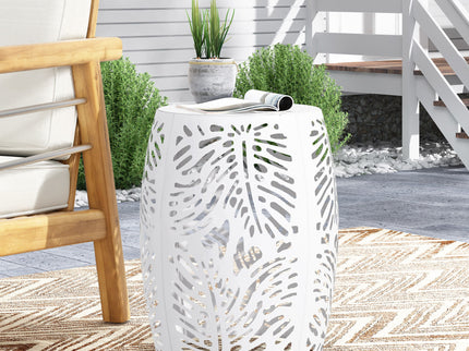 Modern Design Metal End Table, Large