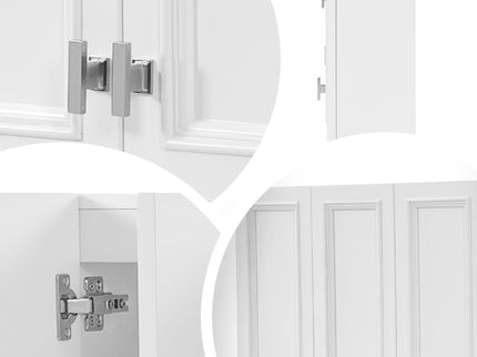 Wall Mounted Bathroom Cabinet With 5 Adjustable Shelves