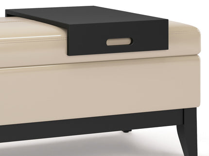 Oregon - Contemporary Storage Ottoman Bench With Tray