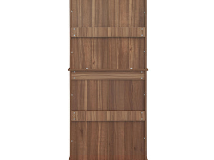 4 Door Cabinet With 1 Drawer, With 4 Adjustable Inner Shelves, Storage Cabinet