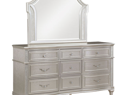 Colwood - 9 Drawer Dresser With Mirror - Silver