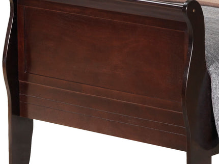 Louis Phillipe - Panel Sleigh Bed