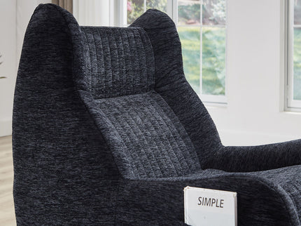 Bean Bag Chair With Armrests Oversized Comfy Beanbag Lounge Lazy Floor Sofa Accent Chair For Living Room - Black