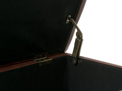 Emily - Storage Ottoman - Cognac