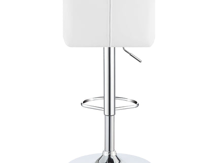 Kerwin - Upholstered Adjustable Bar Stool (Set of 2) - White