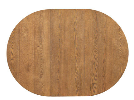 Topmax - 5 Piece Modern Extendable Round Dining Table Set With Removable Leaf For Small Places