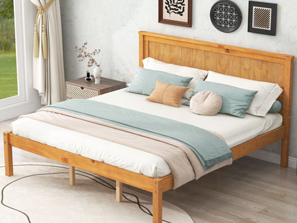Platform Bed Frame With Headboard