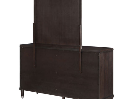 Navarro - 6 Drawer Dresser With Mirror - Brown