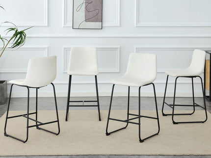 Retro Bar Chairs, Comfortable Stools (Set of 2)