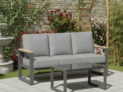 Modern Outdoor Sofa Set With Coffee Table