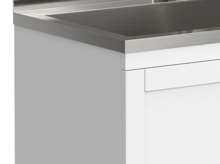 Reed - Deluxe Laundry Cabinet With Pull-Out Faucet And Stainless Steel Sink