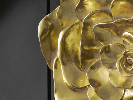 Rose Hanging Wall Accents (Set of 2) - Gold