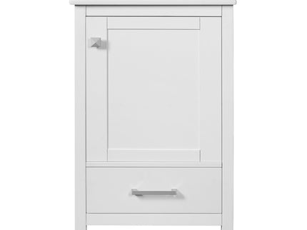 Bathroom Vanity With Ceramic Sink, Soft Close Drawers, Door Organizer, Divider Drawer, Adjustable Foot Pads