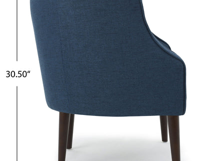 Contemporary Upholstered Club Chair With Button Tufting