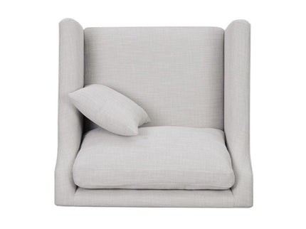 Chair With High Track Arms - Beige