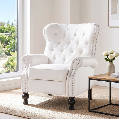 Modern Manual Push Back Recliner Chair