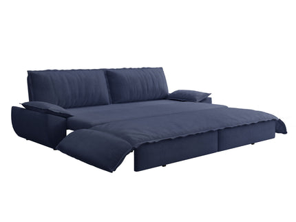 Queen Pull Out 3 In 1 Convertible Sleeper Sofa Bed - Blue
