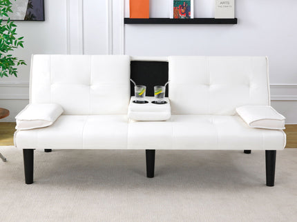 Sofa Bed With Foldable Design And Cup Holder