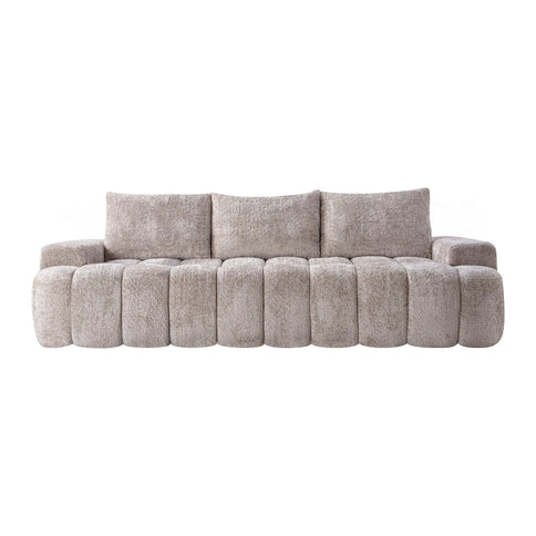 Extra Large Curved Front Compressed Sectional Sofa