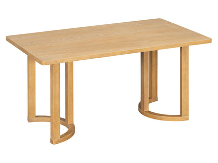 Rectangular Dining Table Set For 6 With Upholstered Barrel Back Chairs