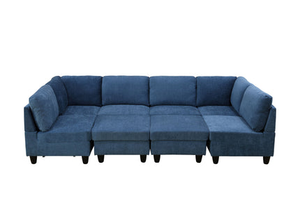 8 Piece Modular U - Shape Sectional Sofa