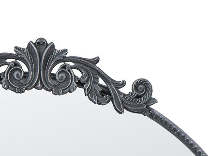 Classic Design Mirror With Baroque Inspired Frame For Bathroom, Entryway Console Lean Against Wall