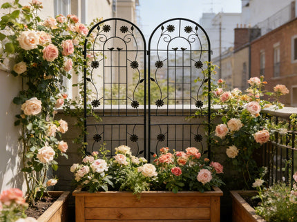 Metal Garden Trellis Rustproof Trellis For Climbing Plant Outdoor Flower Support