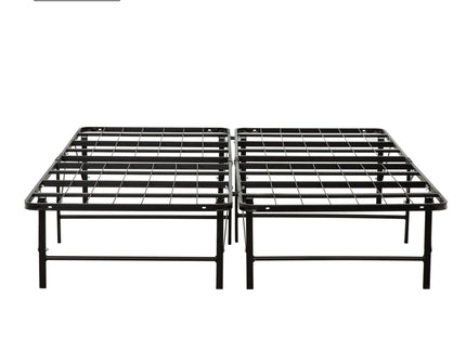 California King Size Bed Base, Mattress Foundation Bed Frame, Bedroom Furniture - Black