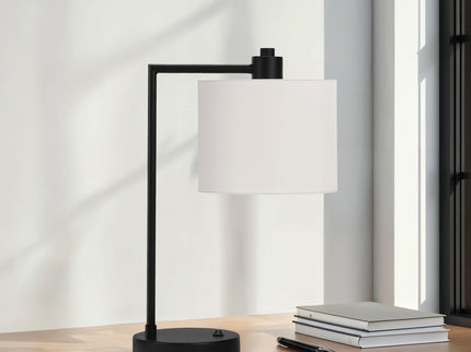 Lighting, Table Lamp, USB Port Included, Modern - Black / Cream