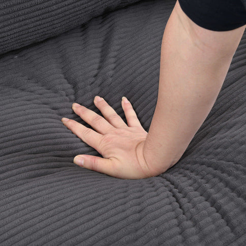 Modern Upholstered 3 Seat Sofa, High Resilience