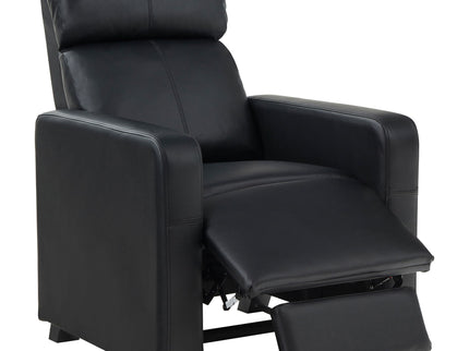 Push Back Recliner - Black