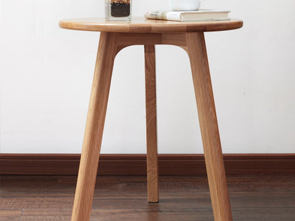 Round Small End Table, Side Table For Bedroom & Balcony