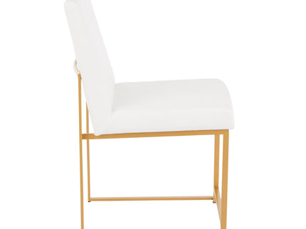 Fuji - Contemporary Stylish Frame, High Back Dining Chair (Set of 2)